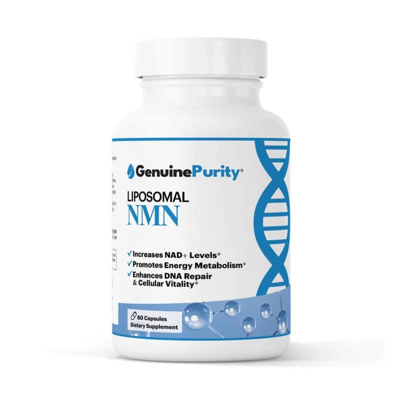 GenuinePurity - Suplemento Lipossomal de NMN 250mg - 60 Cápsulas